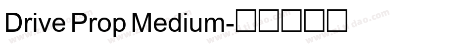 Drive Prop Medium字体转换